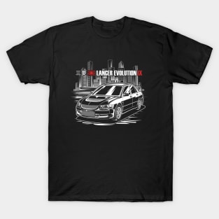 Lancer Evolution IX - White Print T-Shirt